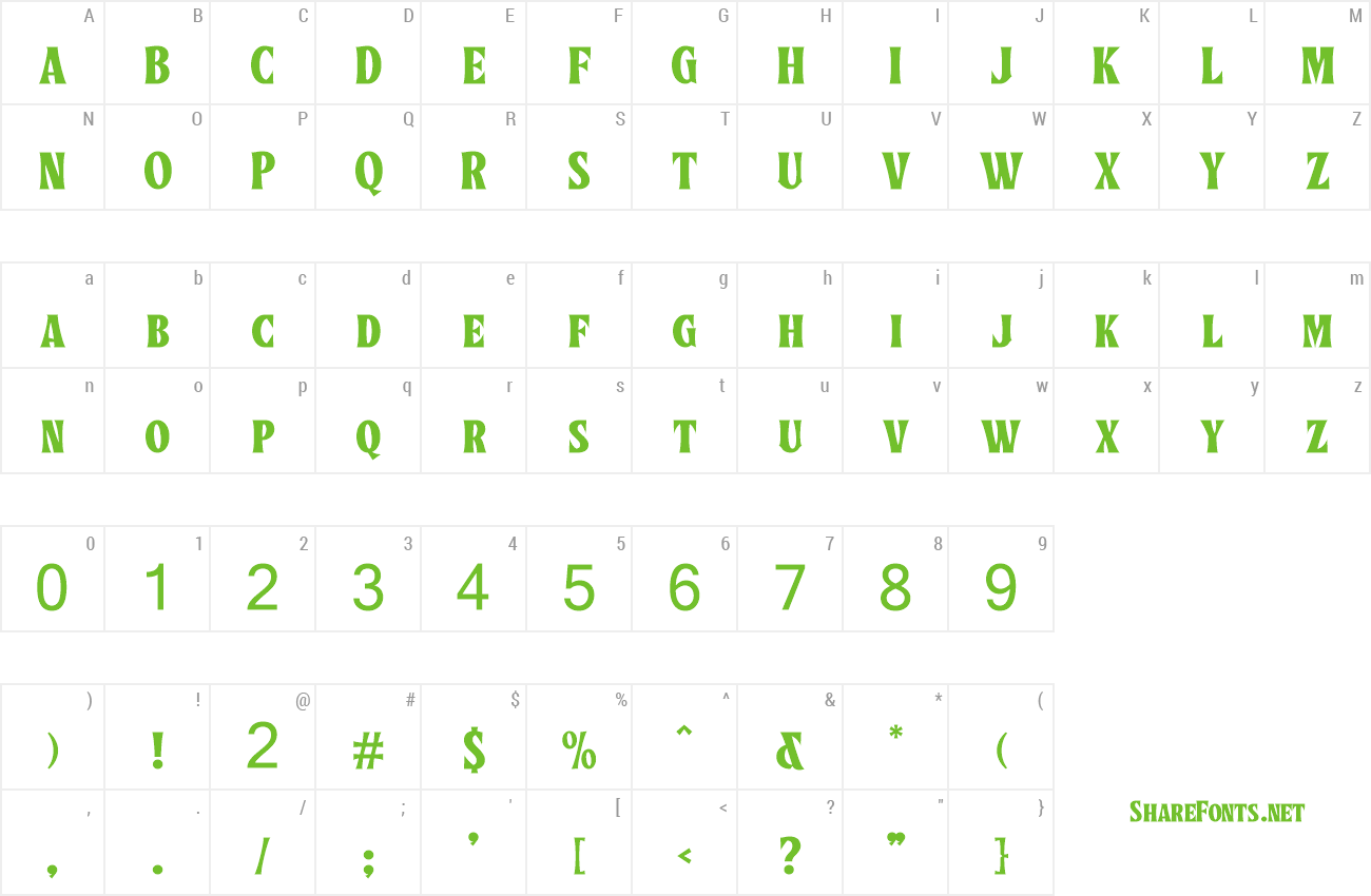 Font Tullamore preview